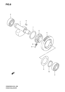 DR650 Балансир кривошипа