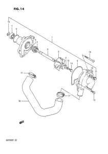 GSF400 Водяная помпа