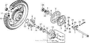 CB750 Переднее колесо