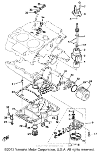 XS500E Oil pump oil cleaner
