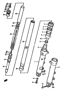 GSX750 Передняя вилка