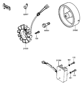 KZ750 CSR Generator / regulator