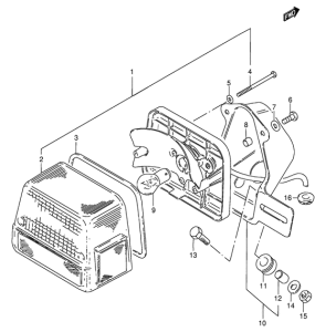GN125 Задний комбинированный сигнал
