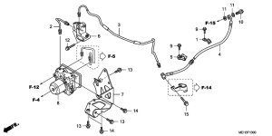 NSA700 Задние тормозные трубки