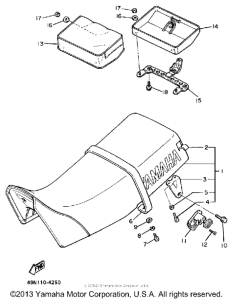 XT600UC (CA ED.) Сиденье