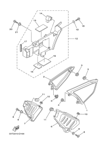 XG250 Боковые обтекатели