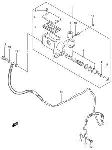 VS800 Главный цилиндр сцепления