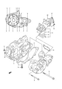 RM250 Картер двигателя
