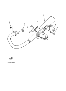 SR250 Tubo de escape