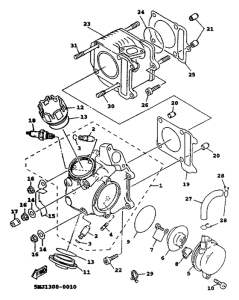 XC125 Головка цилиндров