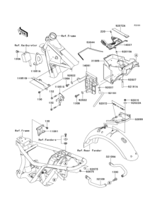 EJ650 Рама ,крепежные детали