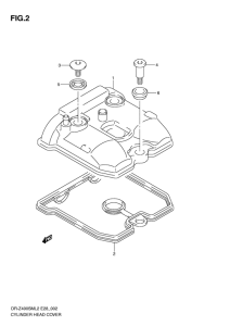 DR-Z400 Крышка головки цилиндров