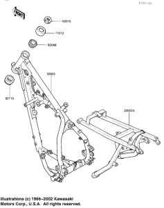 KX125 Frame comp