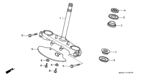 NX650 Траверса нижняя