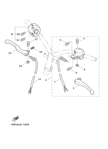 YW100E Handle switch. lever