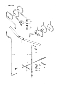 LS650 Handlebar - control cable