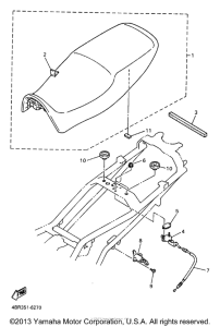 XJ600SJC Сиденье