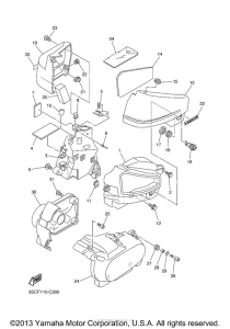 XVS650AT Боковые обтекатели