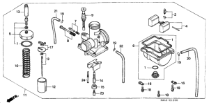 CR250R Carburetor assy