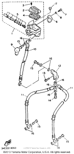 FZR600RDC Главный тормозной цилиндр