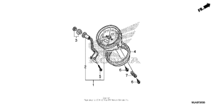 VT750C2B Спидометр