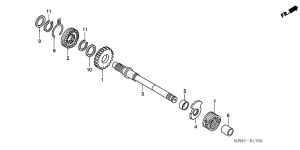 ANF125 Кик стартер