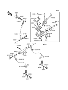ZR400 Главный тормозной цилиндр