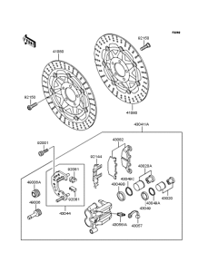 ZR400 Передний тормоз