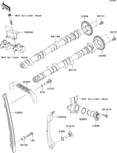 ZR1000 Распред вал