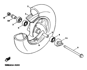 XC125 Переднее колесо