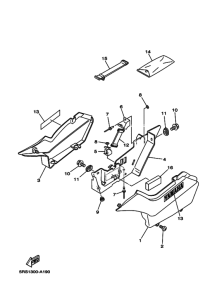 TW125 Боковая крышка