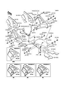 ZX900 Обтекатель нижний