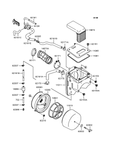 KLX250 Воздушный фильтр