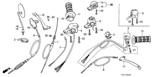 Z50J Switch / cable / handle lever