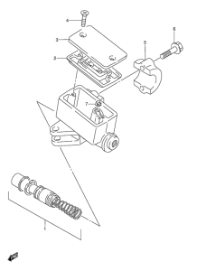 GSX600 Передний тормозной цилиндр