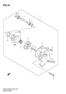 GSX-R1000 Водяная помпа