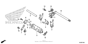 CRF80F Вилка переключения передач
