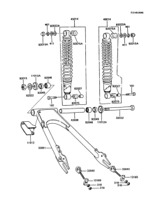 Z305 Swingarm / shock absorber