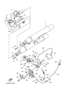XV1600A Выхлопная система