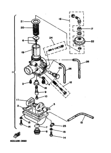 YZ80 YZ80F Carburetor assy