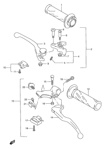 RGV250 Рулевой рычаг