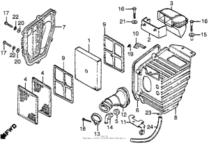 CB125S Воздушный фильтр