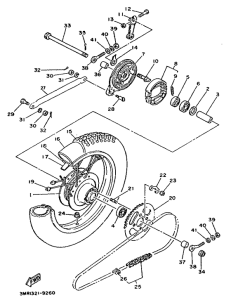 DT50R Переднее колесо