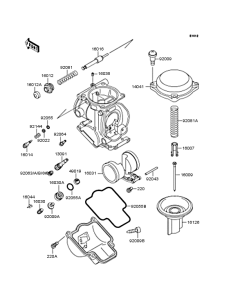 ZX400 Карбюратор в разборе