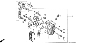 MTX125 Передний тормоз