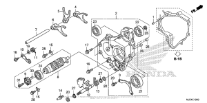 ST1300P (ABS) Вилка переключения передач