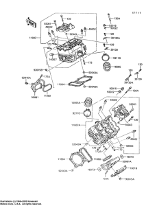 VN750 Головка цилиндров