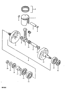 RM100 Вал коленчатый