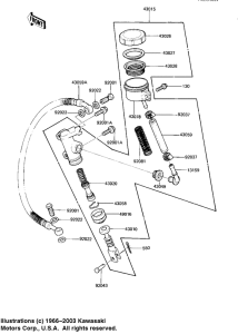 KZ1100 Задний тормозной цилиндр