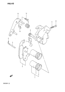 DR650 Передний суппорт